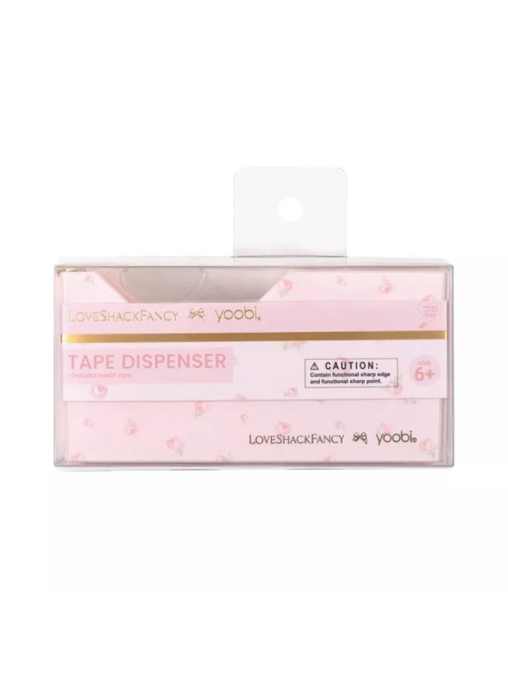 LoveShackFancy x Target - Yoobi Blooming Heirloom Tape Dispenser Strawberry Maca